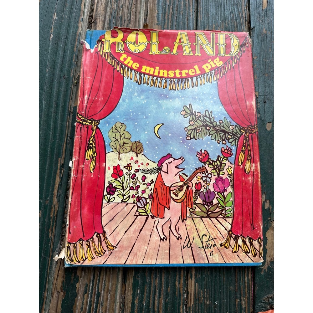 Roland the Minstrel Pig William Steig 1968 Hardcover Vintage Childrens Book